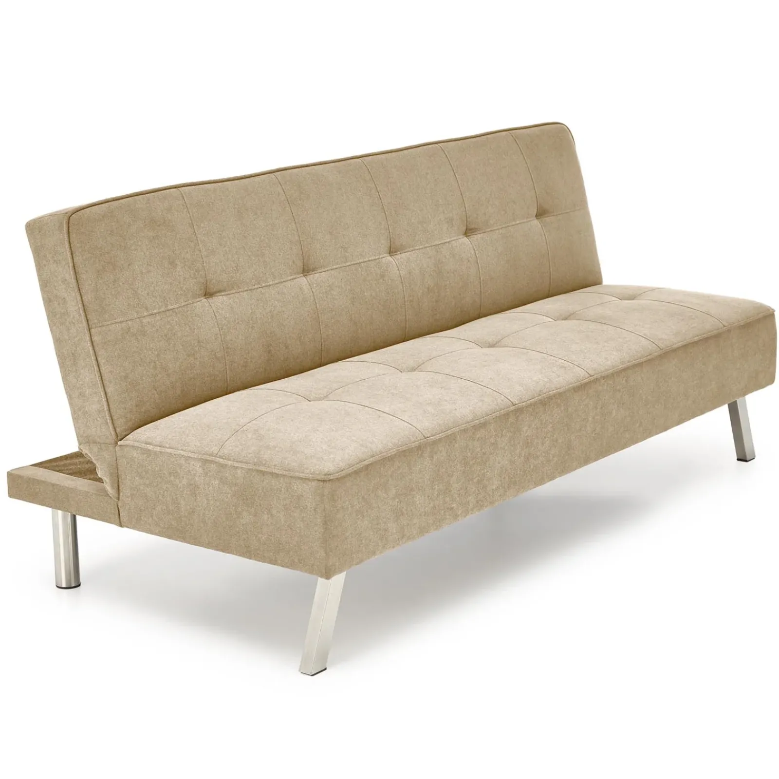 Garnero Arredamenti Divani Letto|Divani Letto-Divano letto pieghevole 173x83cm 3 posti moderno in tessuto Veliero Beige