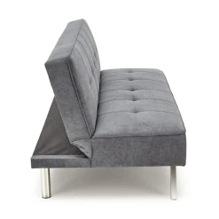 Garnero Arredamenti Divani Letto|Divani Letto-Divano letto pieghevole 173x83cm 3 posti moderno in tessuto Veliero Grigio