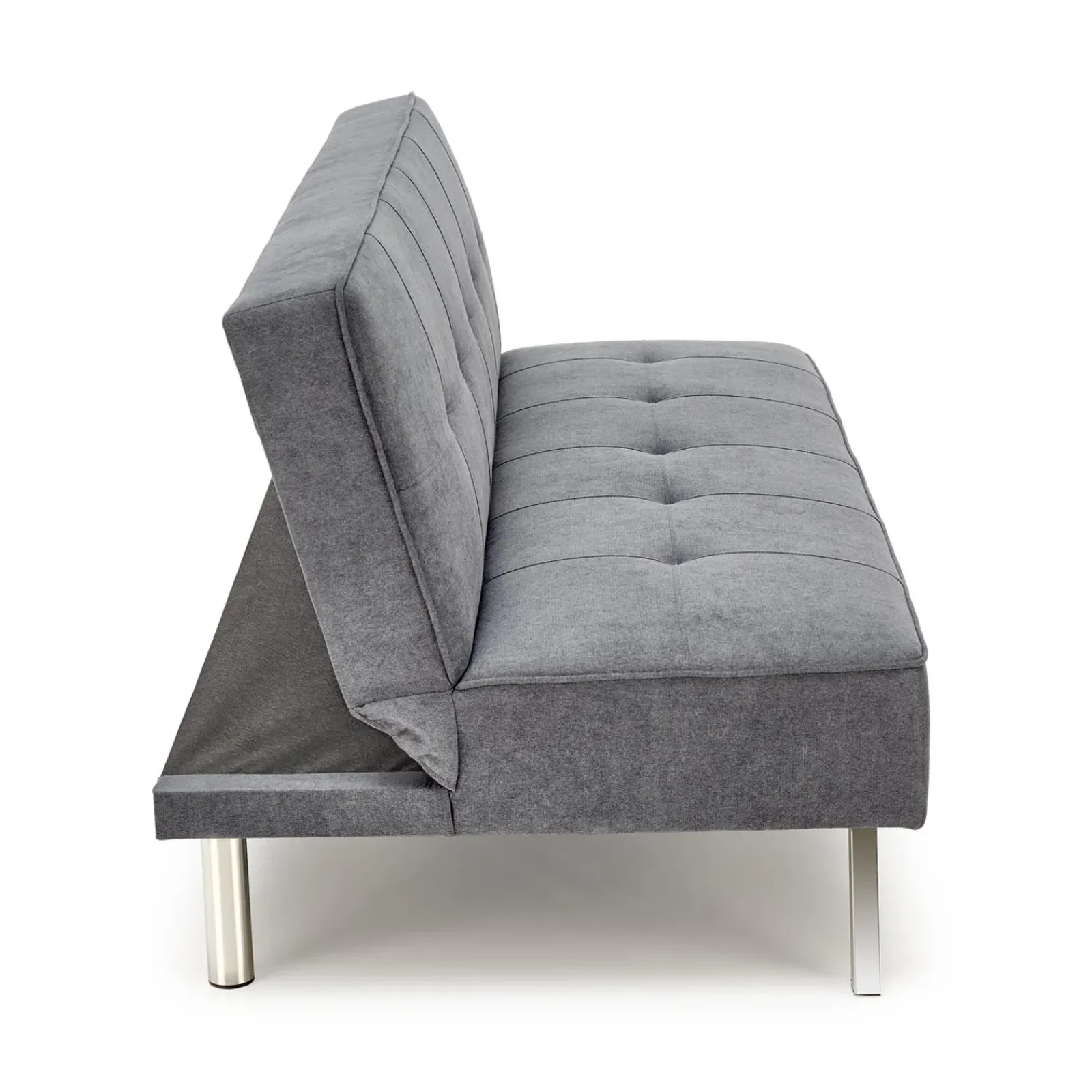 Garnero Arredamenti Divani Letto|Divani Letto-Divano letto pieghevole 173x83cm 3 posti moderno in tessuto Veliero Grigio