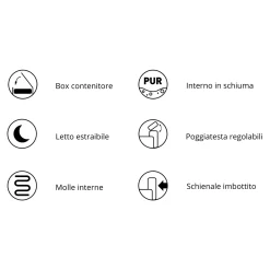 Garnero Arredamenti Divani Angolari|Divani Letto-Divano letto regolabile angolare sinistra 4 posti 288x182cm tessuto blu Loungey Tessuto Vellutato Vogue Blu