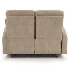 Garnero Arredamenti Divani Lineari-Divano moderno 2 posti reclinabile 128cm tessuto beige Denar 2