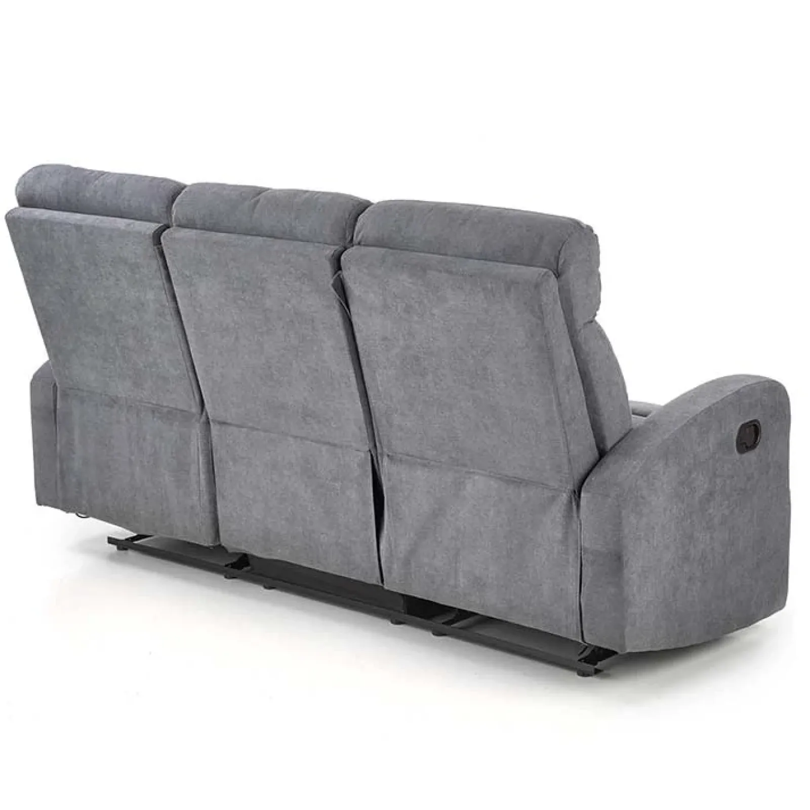 Garnero Arredamenti Divani Lineari-Divano reclinabile 3 posti in tessuto 180cm grigio Denar