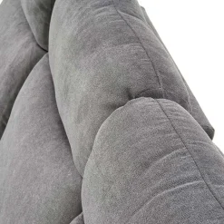 Garnero Arredamenti Divani Lineari-Divano reclinabile 3 posti in tessuto 180cm grigio Denar