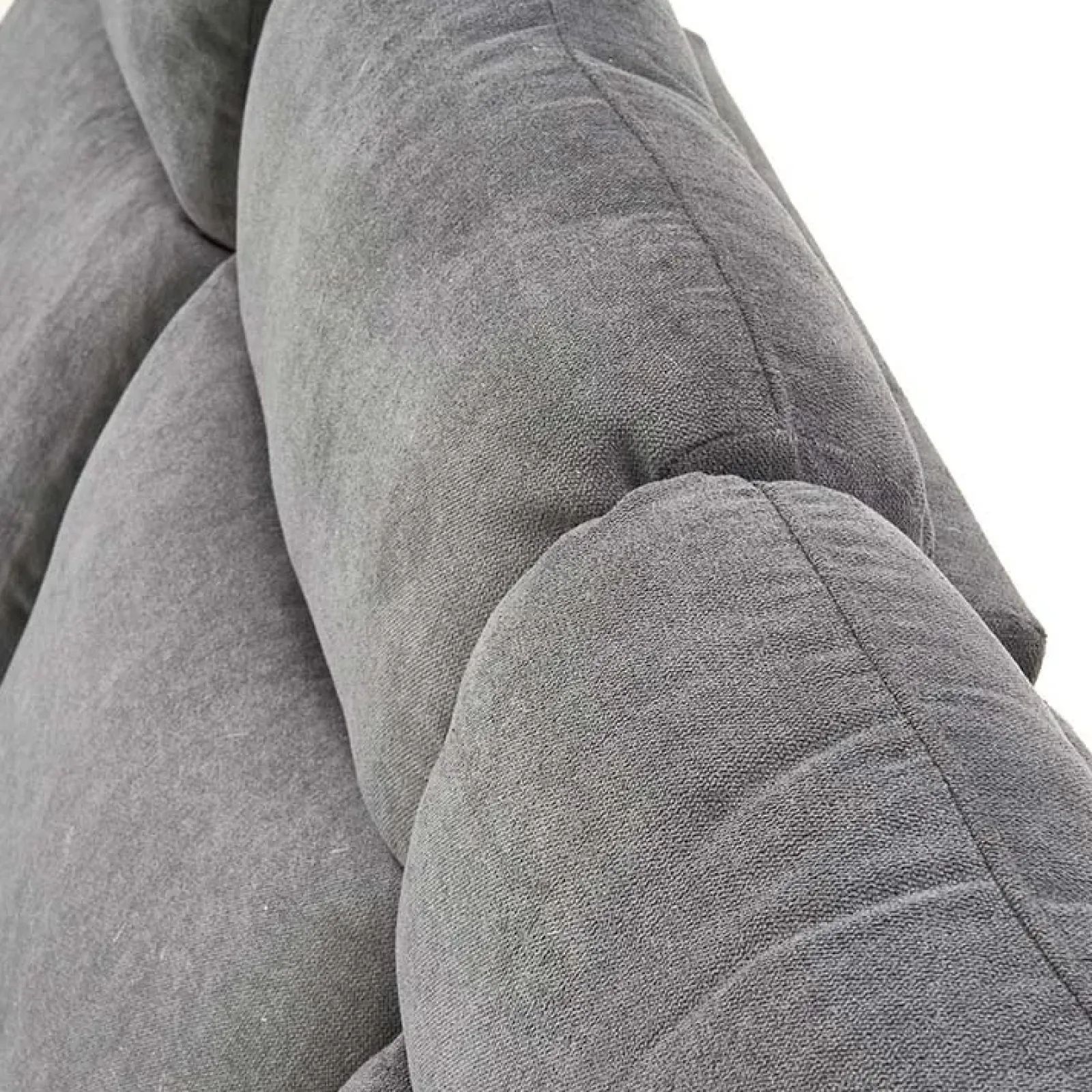 Garnero Arredamenti Divani Lineari-Divano reclinabile 3 posti in tessuto 180cm grigio Denar