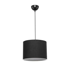 Garnero Arredamenti Lampadari-Lampadario 22x60cm da soffitto moderno nero Frabosa