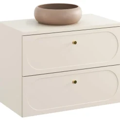 Garnero Arredamenti Lavabi Bagno-Lavabo bagno da appoggio 36x36cm ceramica cappuccino Roll Beige