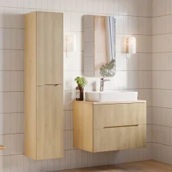 Garnero Arredamenti Lavabi Bagno-Lavabo bagno da appoggio 61x34cm ceramica Obscur Bianco