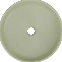 Garnero Arredamenti Lavabi Bagno-Lavabo bagno da appoggio ø40cm ceramica verde Lolli