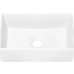 Garnero Arredamenti Lavabi Bagno-Lavabo bagno da appoggio 35x22cm ceramica bianco Puky