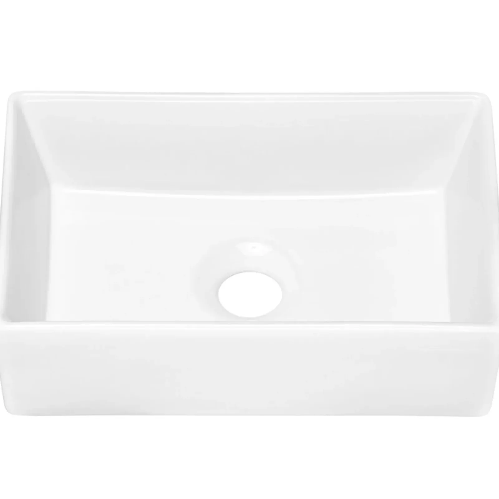 Garnero Arredamenti Lavabi Bagno-Lavabo bagno da appoggio 35x22cm ceramica bianco Puky