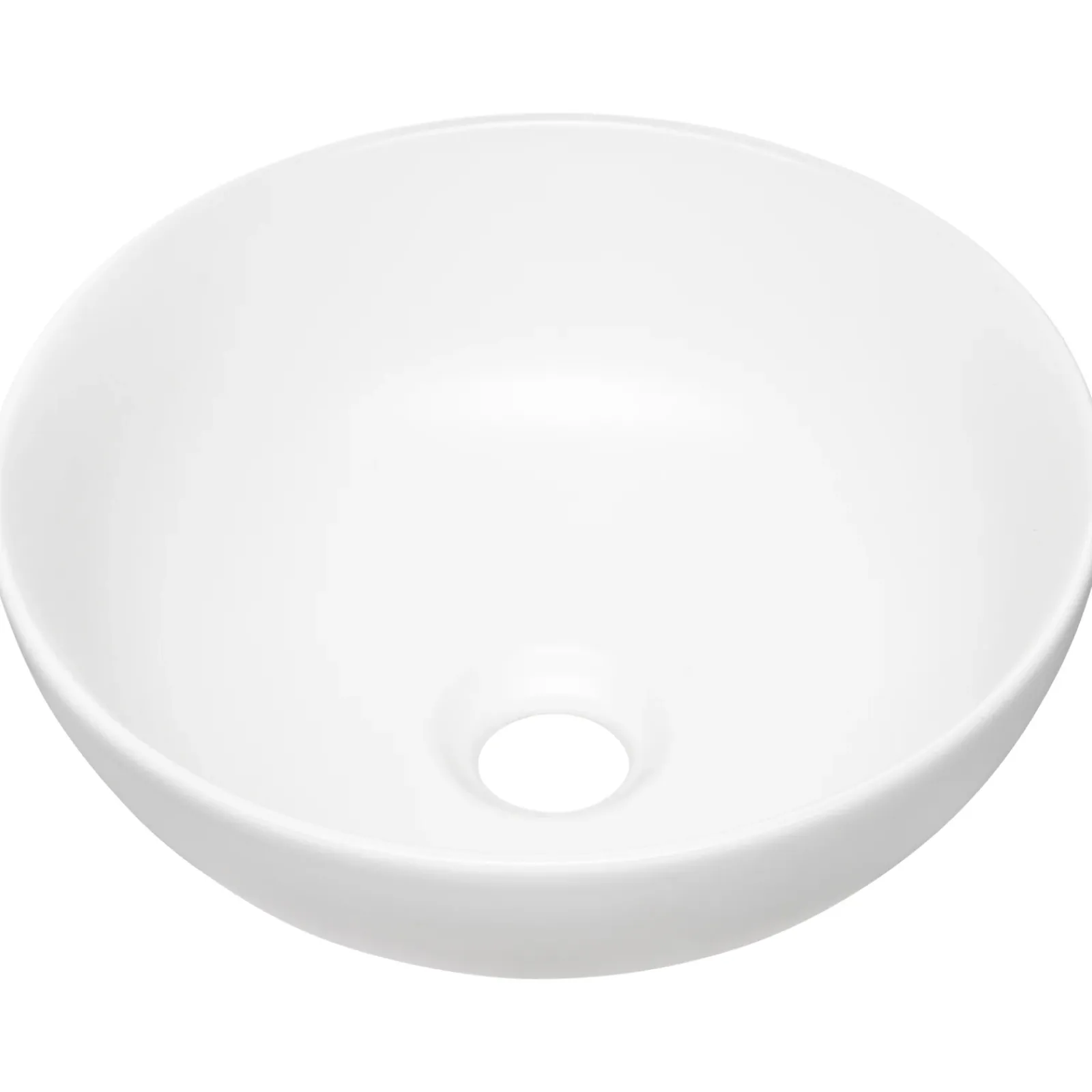 Garnero Arredamenti Lavabi Bagno-Lavabo bagno da appoggio ø32cm ceramica bianco Bollon