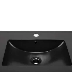 Garnero Arredamenti Lavabi Bagno-Lavabo bagno da incasso 81x46cm ceramica nera Maverick