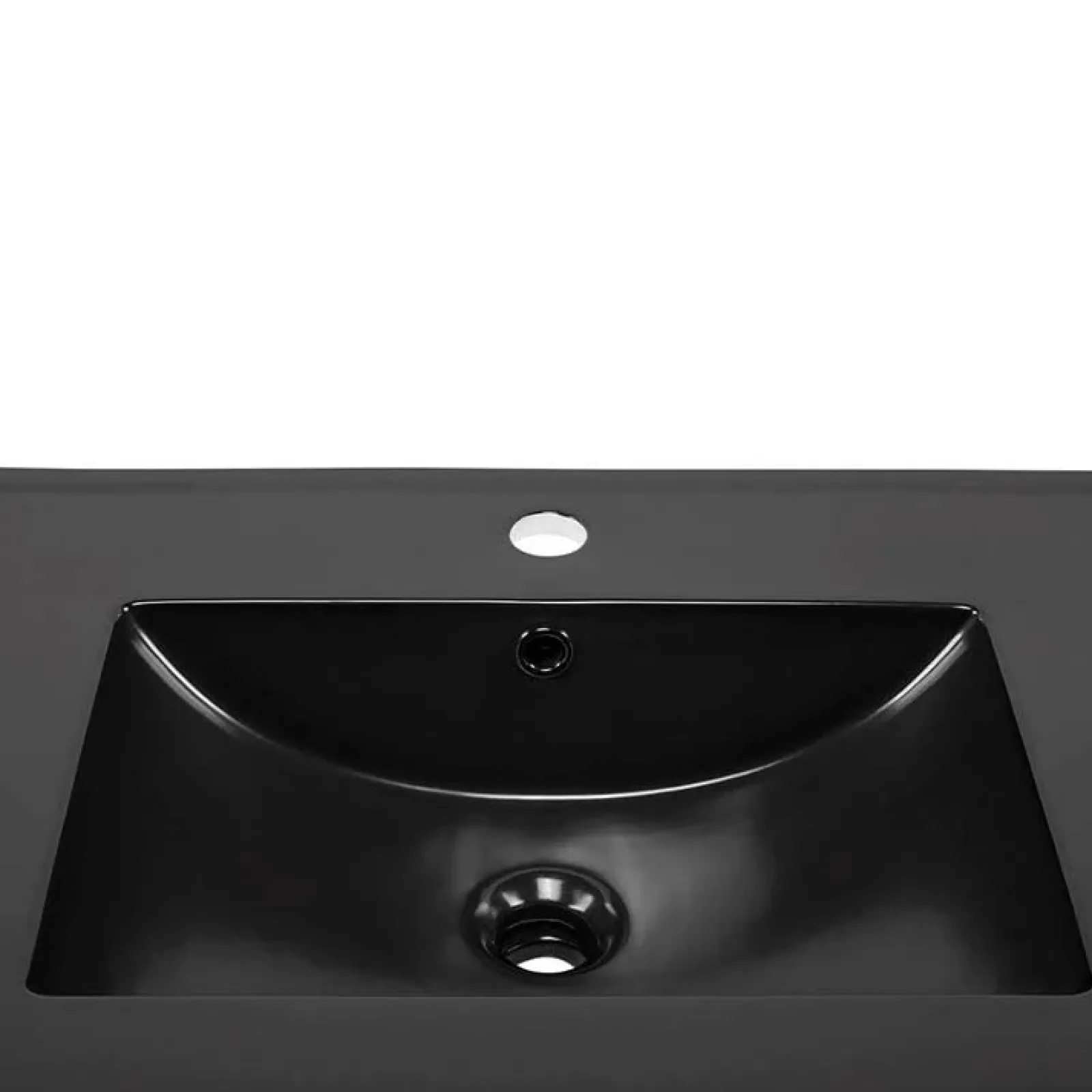 Garnero Arredamenti Lavabi Bagno-Lavabo bagno da incasso 81x46cm ceramica nera Maverick
