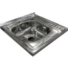Garnero Arredamenti Elettrodomestici-Lavello da appoggio 60x60 cm 1 vasca acciaio inox Darya
