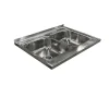 Garnero Arredamenti Elettrodomestici-Lavello da appoggio 80x60 cm 2 vasche acciaio inox Marlow