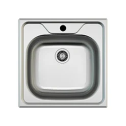 Garnero Arredamenti Elettrodomestici-Lavello da incasso 48x48cm a pozzetto 1 vasca acciaio inox Prokit