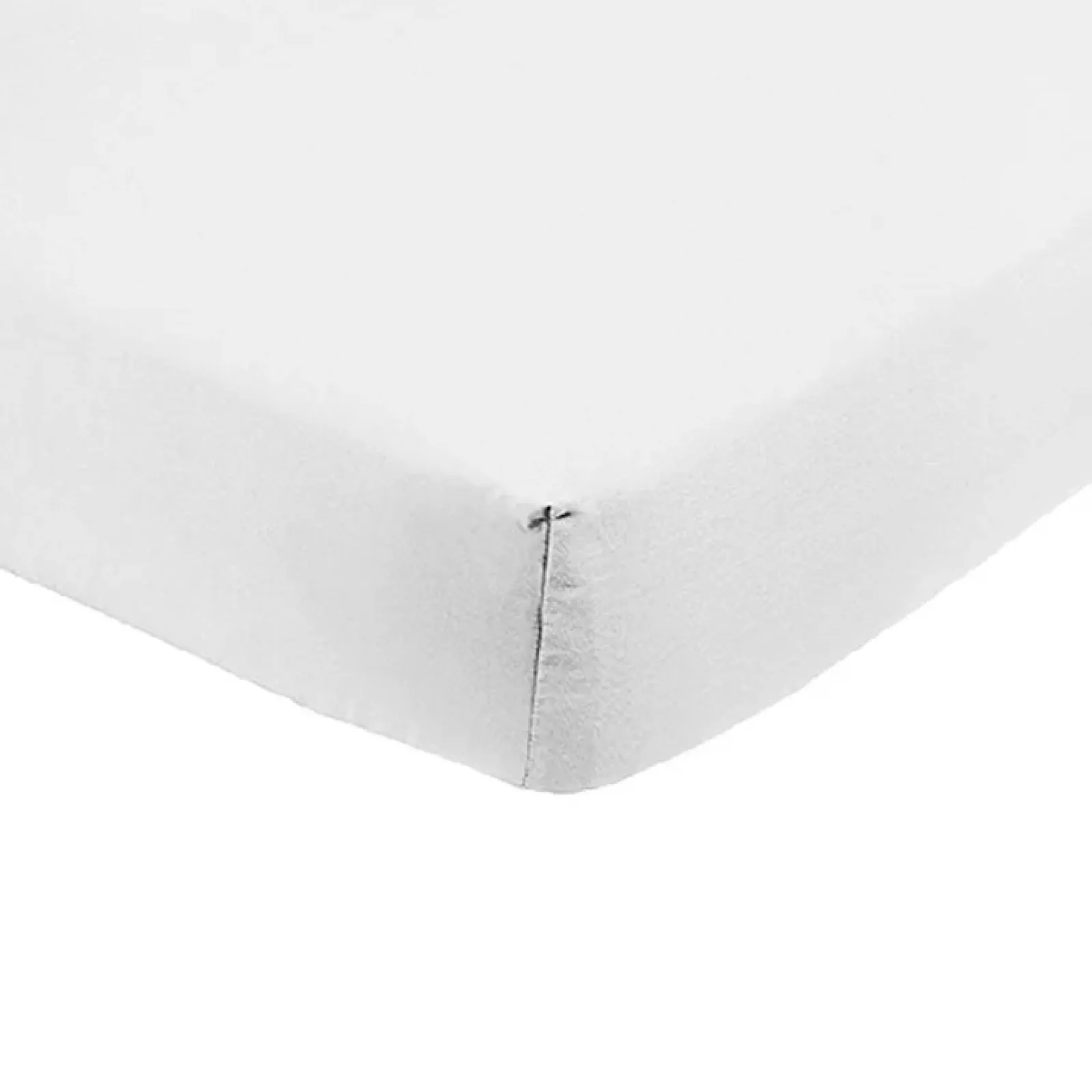 Garnero Arredamenti Set Lenzuola|Set Lenzuola-Lenzuolo francese con angoli in cotone bio 140x200cm bianco Rolla