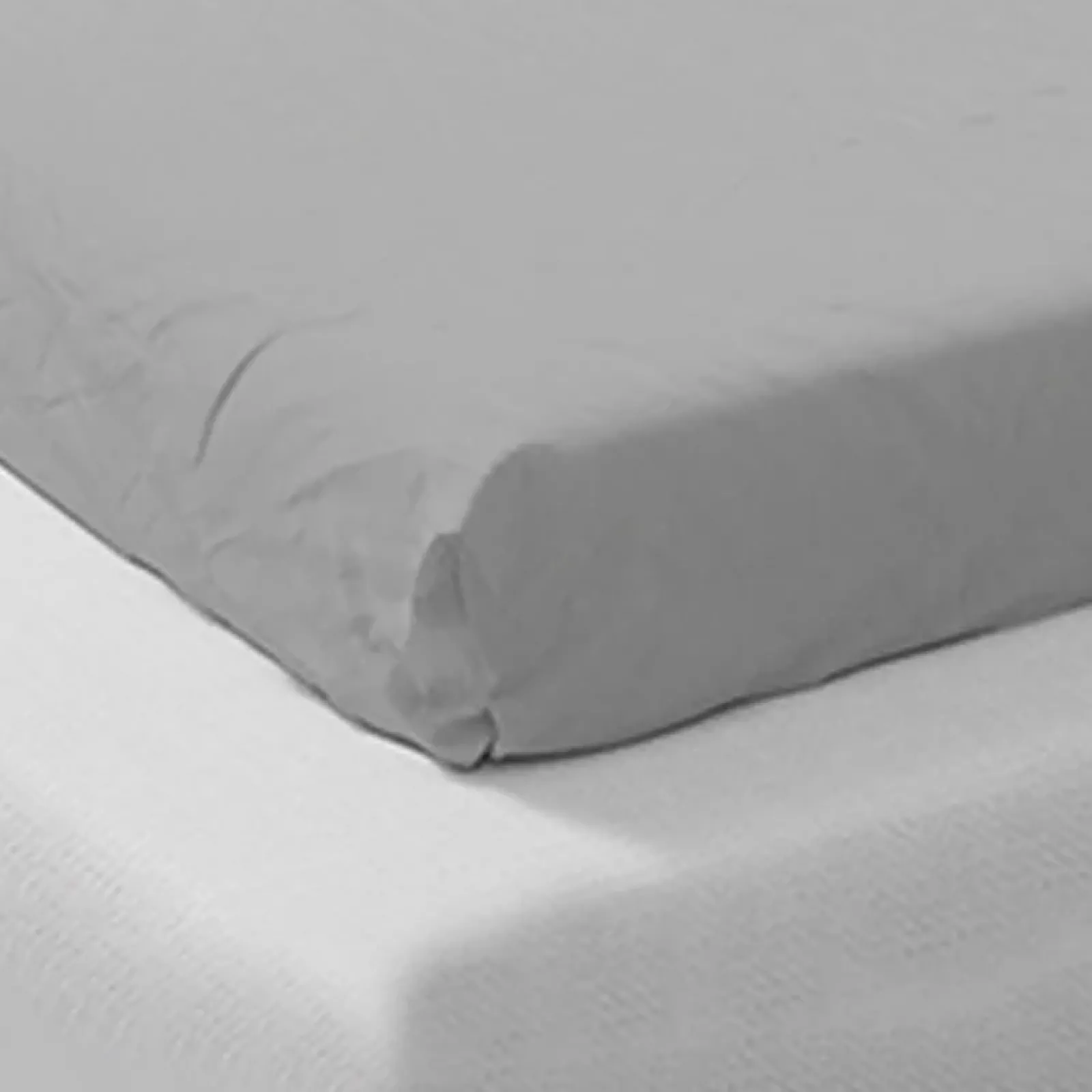 Garnero Arredamenti Set Lenzuola|Set Lenzuola-Lenzuolo oversize con angoli in cotone bio 180x200cm grigio Rolla