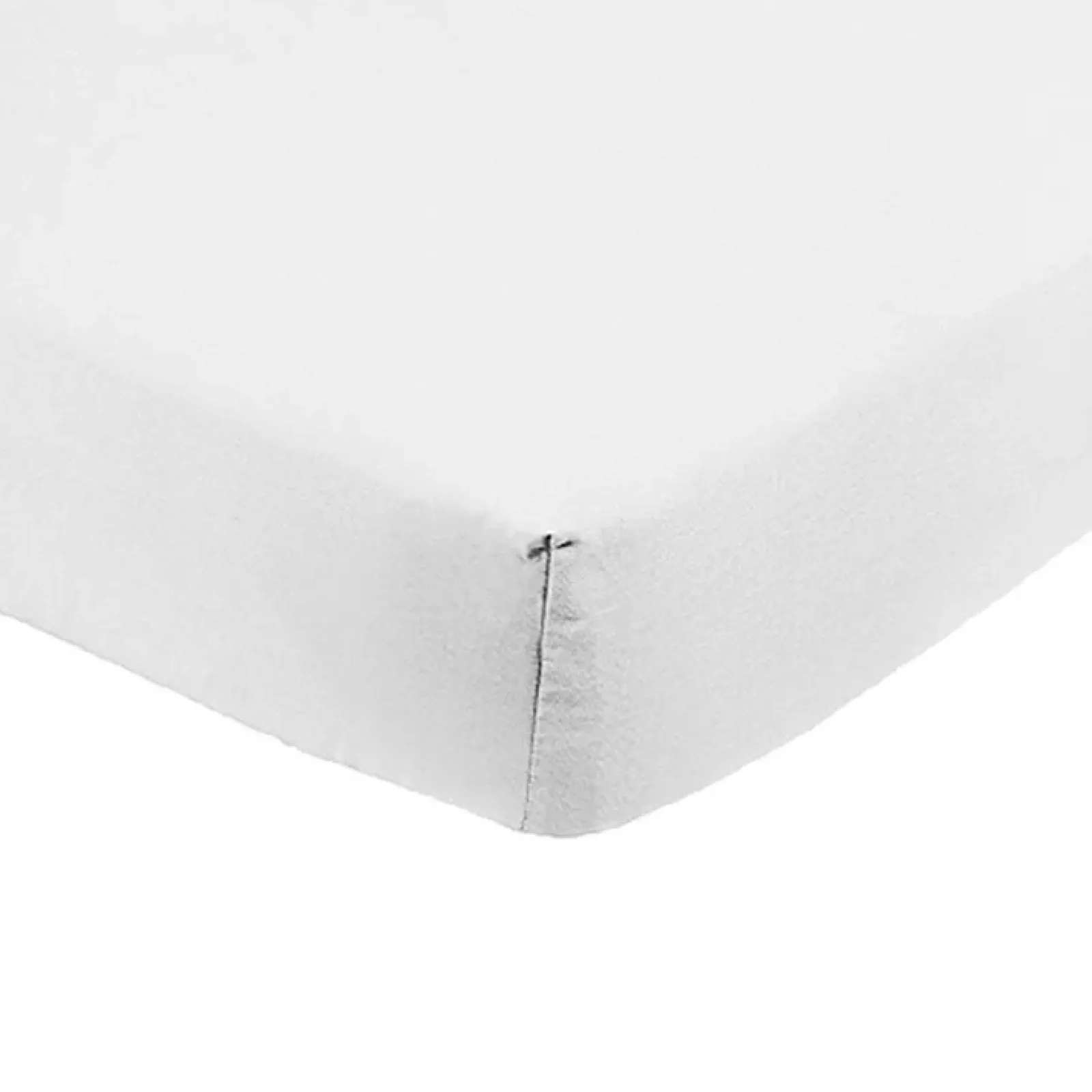 Garnero Arredamenti Set Lenzuola|Set Lenzuola-Lenzuolo oversize con angoli in cotone bio 180x200cm bianco Rolla