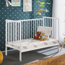 Garnero Arredamenti Letti Per Bambini E Ragazzi|Letti Per Bambini E Ragazzi-Lettino per bambini con materasso 65x124cm bianco Shine