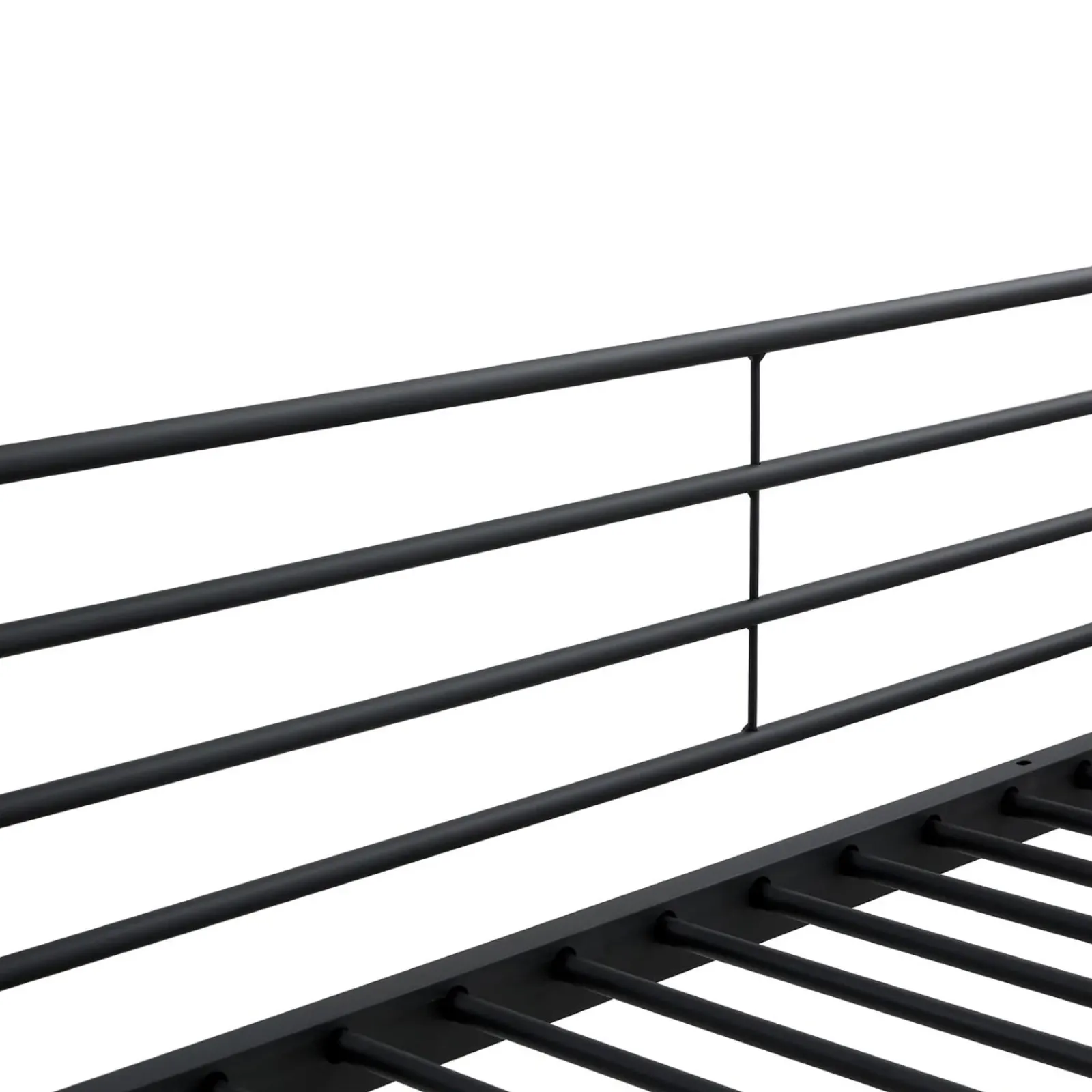 Garnero Arredamenti Letti A Castello|Letti A Castello-Letto a castello con 2 letti singoli 90x200cm nero Rodin