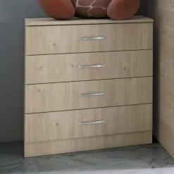 Garnero Arredamenti Letti A Castello|Letti A Castello-Letto a castello 205x96cm con cassettiera e mensola rovere Lorenzo Gihome®