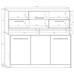 Garnero Arredamenti Letti A Scomparsa|Letti Singoli-Letto a scomparsa orizzontale 90x200cm singolo con libreria rovere bianco Alvin Gihome® Rovere - Bianco opaco