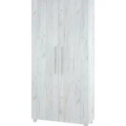 Garnero Arredamenti Letti A Scomparsa|Letti Singoli-Letto a scomparsa verticale 90x200cm singolo bianco pino Calvin Gihome® Bianco Frassinato