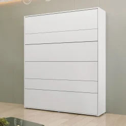 Garnero Arredamenti Letti Oversize-Letto a scomparsa verticale 180x200 cm matrimoniale oversize bianco Camelio