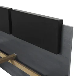 Garnero Arredamenti Letti Alla Francese-Letto alla francese 140x200cm con cassettone e vani laterali Cortina Gihome® Ossido