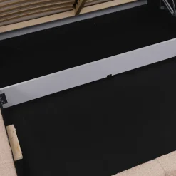 Garnero Arredamenti Letti Alla Francese|Letti Per Bambini E Ragazzi-Letto alla francese 140x200cm con rete contenitore imbottito tessuto bouclé rosa Aluna Tessuto Abriamo Rosa