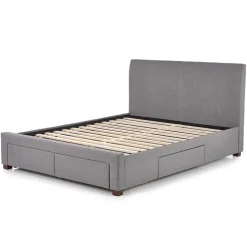 Garnero Arredamenti Letti Alla Francese-Letto alla francese 140x200cm in tessuto grigio Mestre Gihome®
