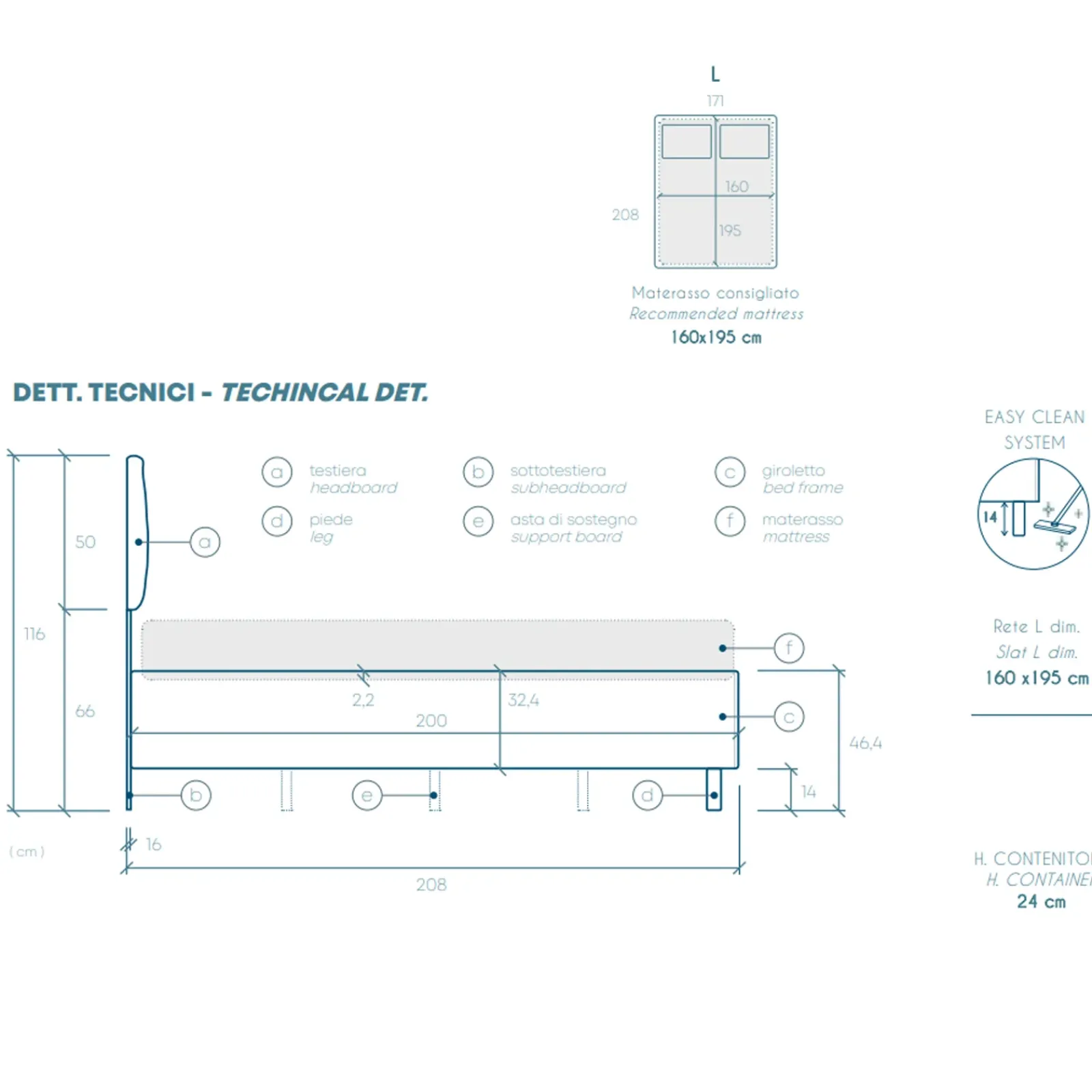 Garnero Arredamenti Letti Matrimoniali|Letti Matrimoniali-Letto contenitore matrimoniale 160x195cm imbottito tessuto tortora CozyHaven Tessuto Woven Tortora
