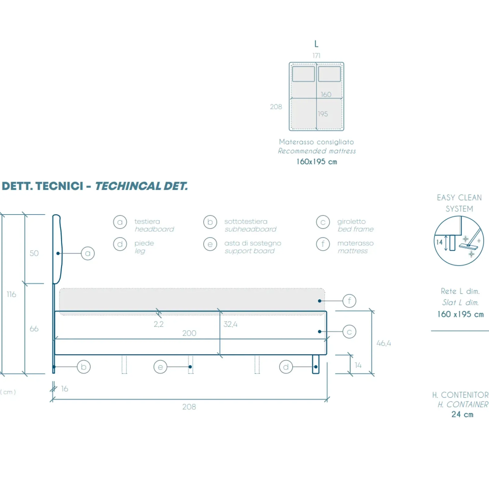 Garnero Arredamenti Letti Matrimoniali|Letti Matrimoniali-Letto contenitore matrimoniale 160x195 imbottito tessuto tortora DreamSpace Tessuto Woven Tortora