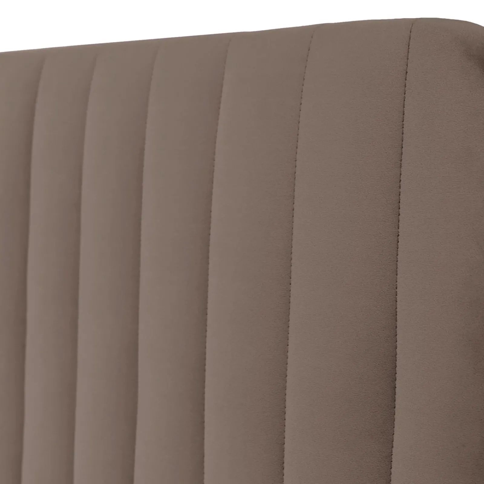 Garnero Arredamenti Letti Matrimoniali|Letti Matrimoniali-Letto contenitore matrimoniale 160x200 imbottito velluto marrone Poffi Tessuto Vellutato Lucido Marrone