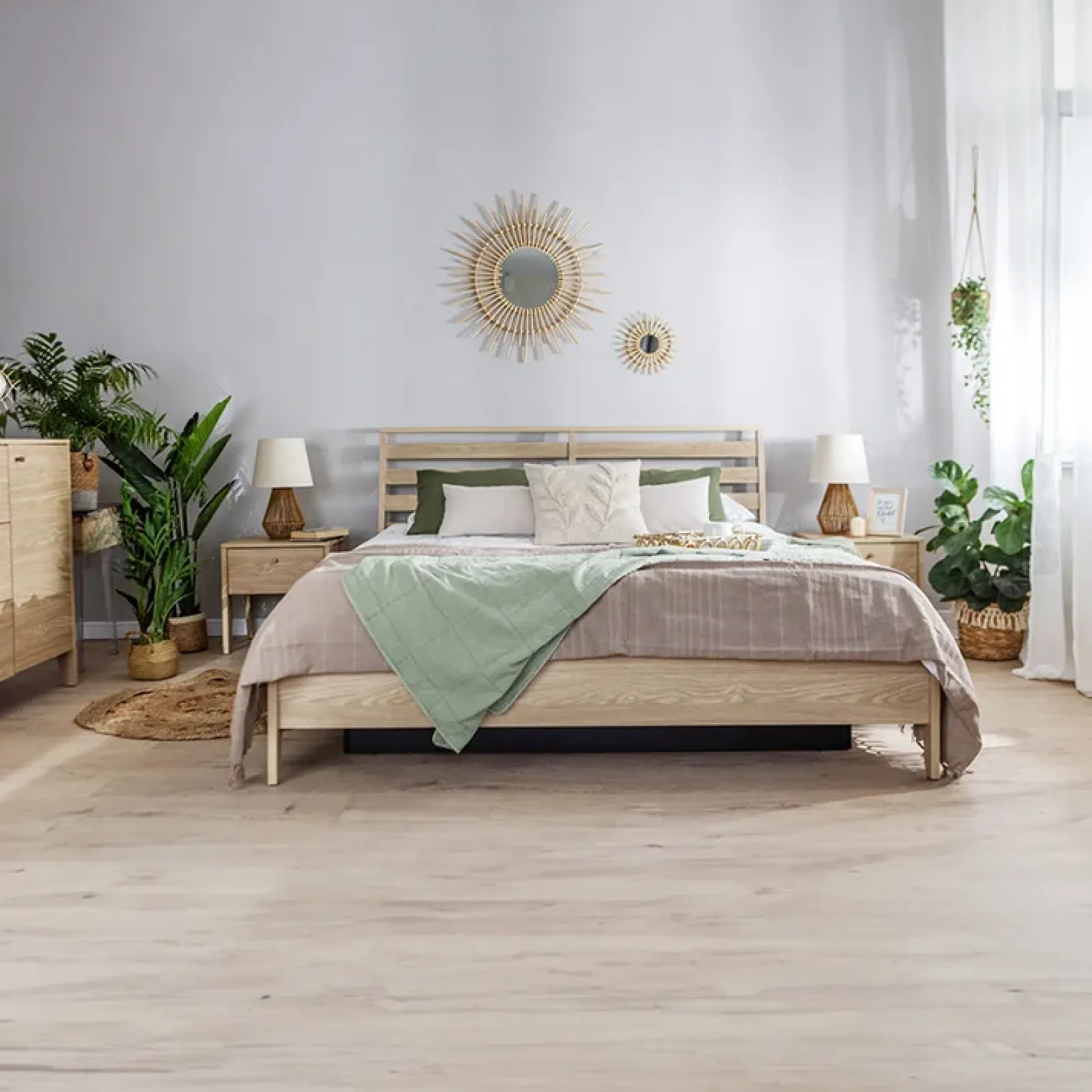 Garnero Arredamenti Letti Matrimoniali|Letti Matrimoniali-Letto matrimoniale contenitore 160x200cm rovere Noor