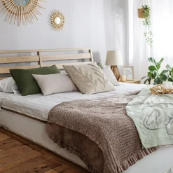 Garnero Arredamenti Letti Matrimoniali|Letti Matrimoniali-Letto matrimoniale contenitore 160x200cm rovere Noor