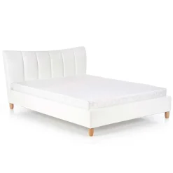 Garnero Arredamenti Letti Matrimoniali|Letti Matrimoniali-Letto matrimoniale in ecopelle 160x200cm Cabras Gihome® Bianco