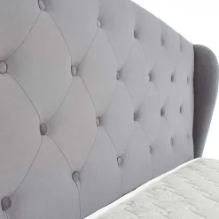 Garnero Arredamenti Letti Matrimoniali|Letti Matrimoniali-Letto matrimoniale in tessuto con cassetti 160x200cm Ravello Gihome® Grigio