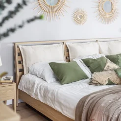 Garnero Arredamenti Letti Oversize-Letto matrimoniale oversize contenitore 180x200cm rovere Noor