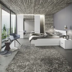 Garnero Arredamenti Letti Matrimoniali|Letti Matrimoniali-Letto matrimoniale standard 160x200cm bianco lucido Twilight