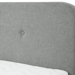 Garnero Arredamenti Letti Matrimoniali|Letti Matrimoniali-Letto matrimoniale 160x200 cm con rete a doghe imbottito grigio Dreama