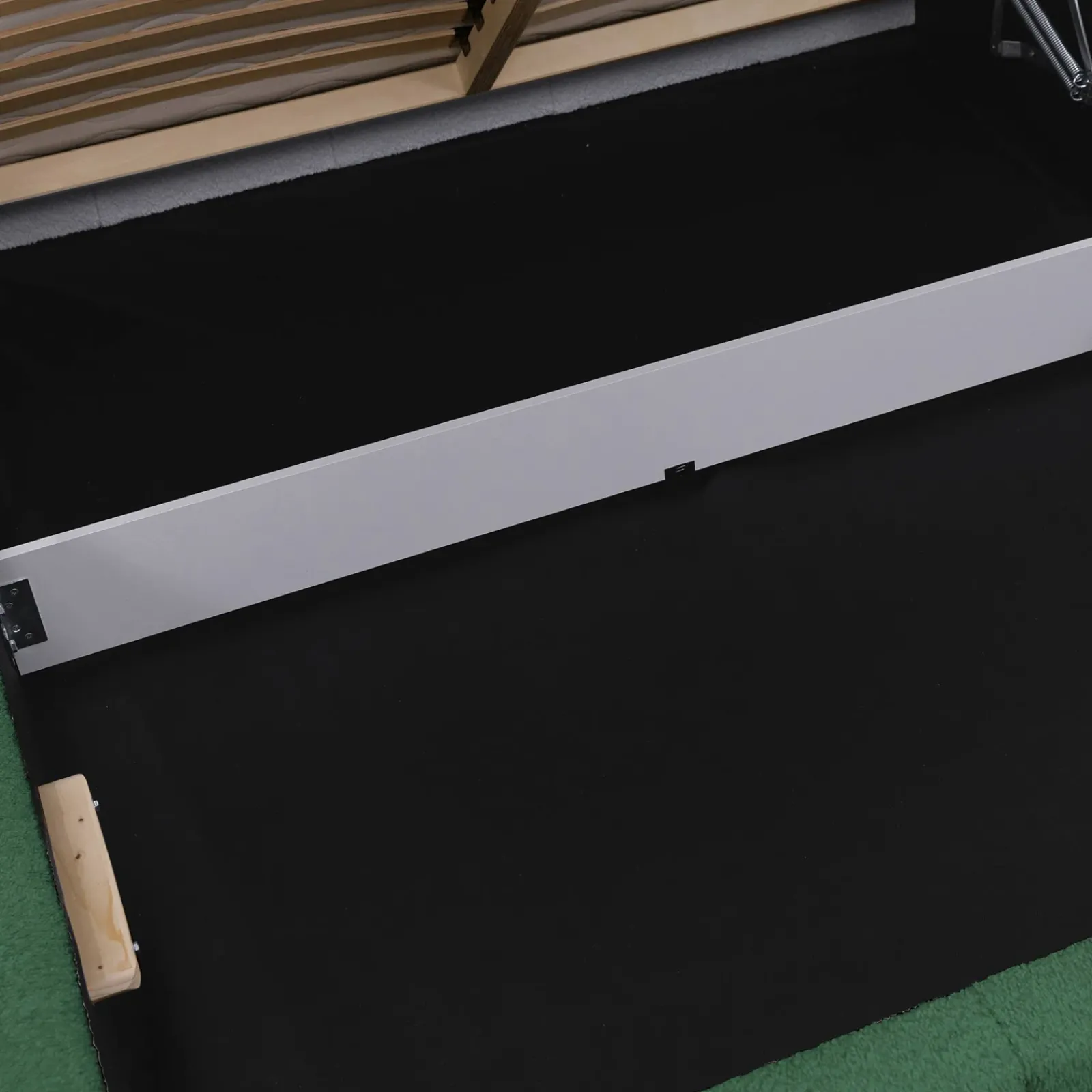 Garnero Arredamenti Letti Matrimoniali|Letti Matrimoniali-Letto matrimoniale 160x200cm con rete contenitore imbottito tessuto bouclé verde Aluna Tessuto Abriamo Verde