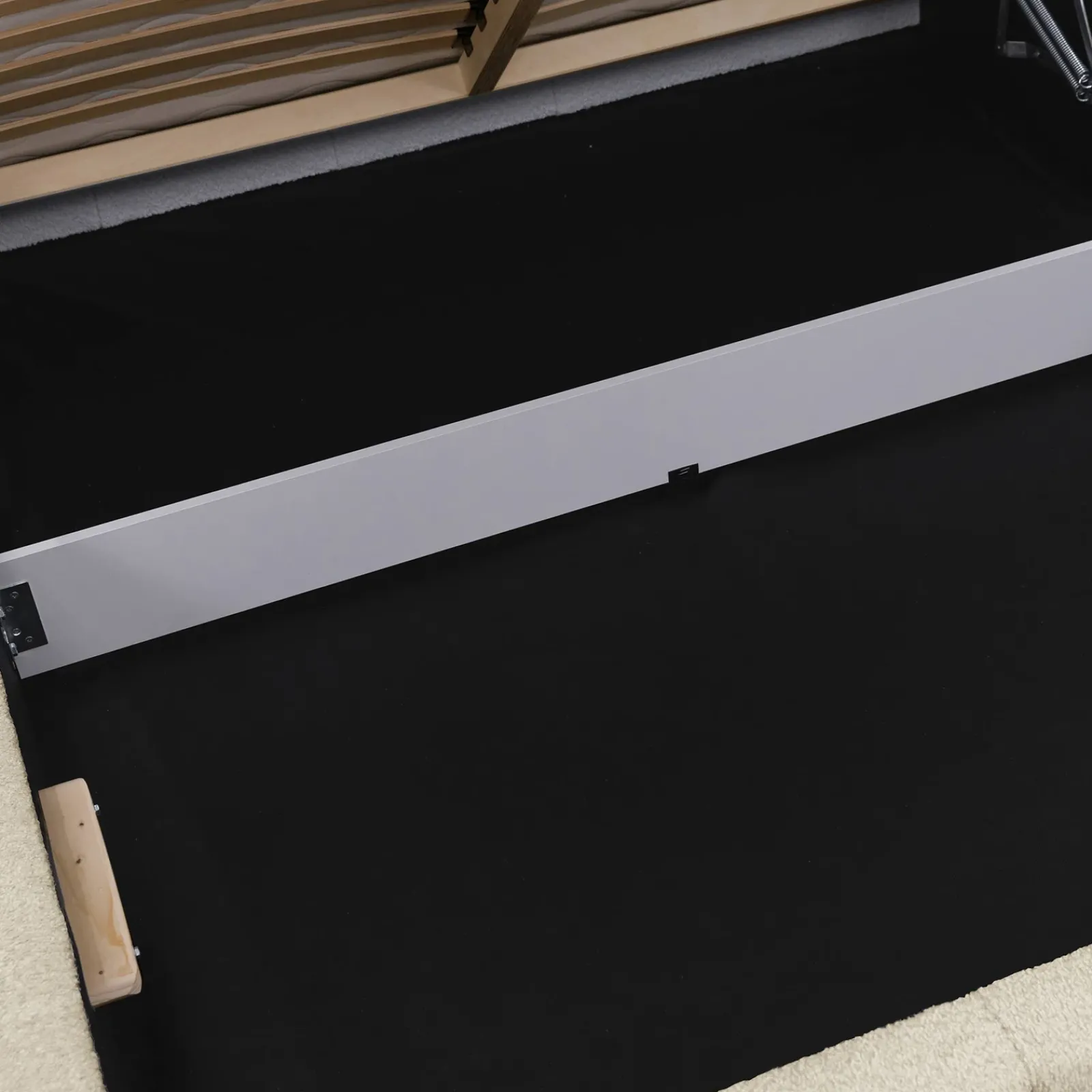 Garnero Arredamenti Letti Matrimoniali|Letti Matrimoniali-Letto matrimoniale 160x200cm con rete contenitore imbottito tessuto bouclé beige Aluna Tessuto Abriamo Beige