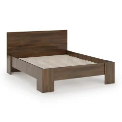 Garnero Arredamenti Letti Matrimoniali|Letti Matrimoniali-Letto matrimoniale 160x200cm noce Line