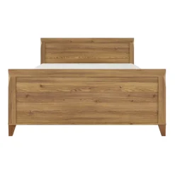 Garnero Arredamenti Letti Matrimoniali|Letti Matrimoniali-Letto matrimoniale 160x200cm rovere scuro Lucca