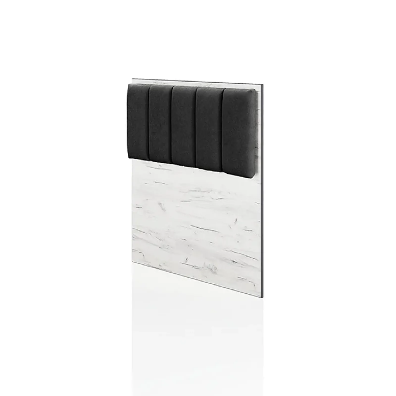 Garnero Arredamenti Letti Singoli|Letti Per Bambini E Ragazzi-Letto singolo 90x200cm contenitore bianco rustico grigio Zadar Bianco Frassinato - Antracite