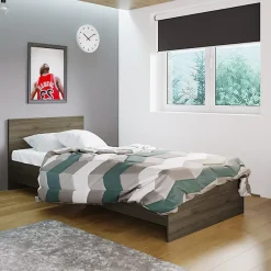 Garnero Arredamenti Letti Per Bambini E Ragazzi|Letti Per Bambini E Ragazzi-Letto singolo 90x200cm moderno Marco Noce