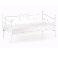 Garnero Arredamenti Letti Per Bambini E Ragazzi|Letti Per Bambini E Ragazzi-Letto singolo 90x200cm moderno con testiera bianco Azahara Bianco Opaco