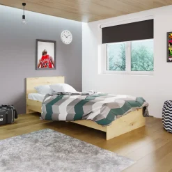 Garnero Arredamenti Letti Per Bambini E Ragazzi|Letti Per Bambini E Ragazzi-Letto singolo 90x200cm moderno Marco Rovere Rustico